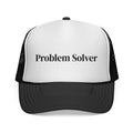 Problem Solver Trucker Hat — Bold Script Mesh Cap for Problem Solvers