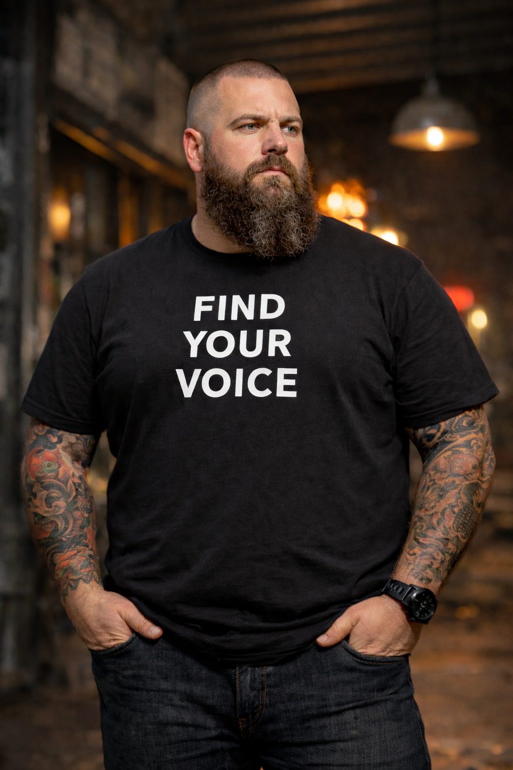 Find Your Voice Tee — Empowerment Graphic T‑Shirt